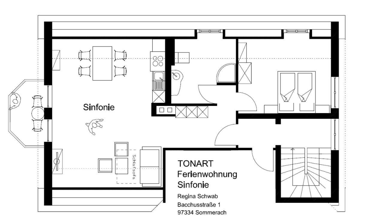 Ferienwohnung Tonart 좀머라흐 외부 사진